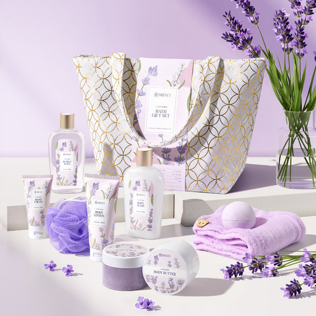 10pcs Lavender Scented Spa Bath Gift Set