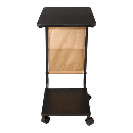 C-Shaped Side Table with Storage Bag
