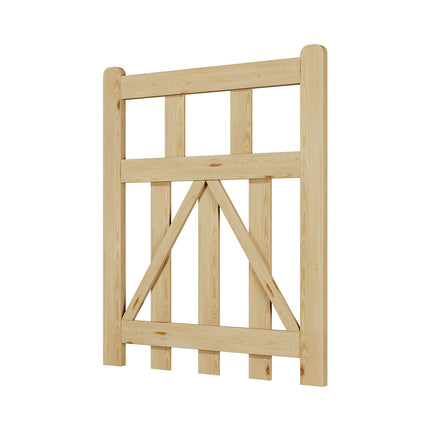 2.5x3ft Outdoor Wooden Garden Gate Fence Door