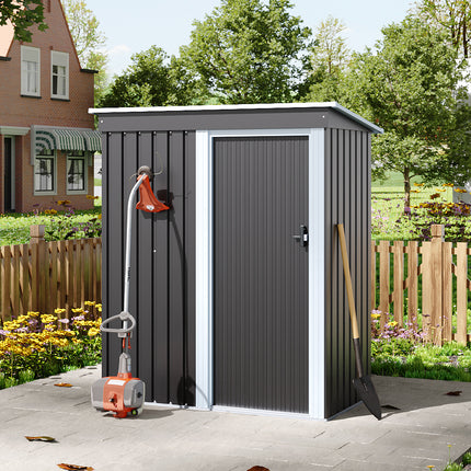 3 x 5FT Outdoor Metal Storage Shed with Lockable Door