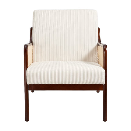 Modern Corduroy Upholstered Accent Armchair