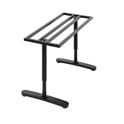 2Pcs Black/ White Adjustable Height Table Underframe