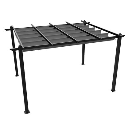 13x10ft Aluminium Pergola with Retractable Roof