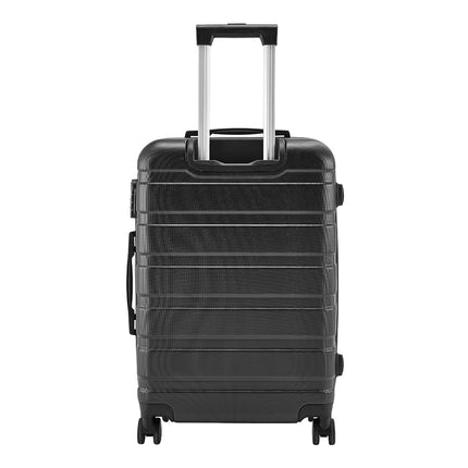 24" Hardshell Rolling Luggage Trolley Travel Case Black