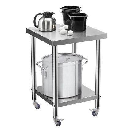 60CM Stainless Steel Working Table with Lower Layer