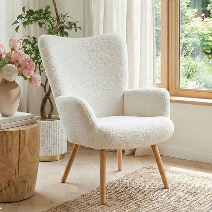 Modern Sherpa Fleece Leisure Chair