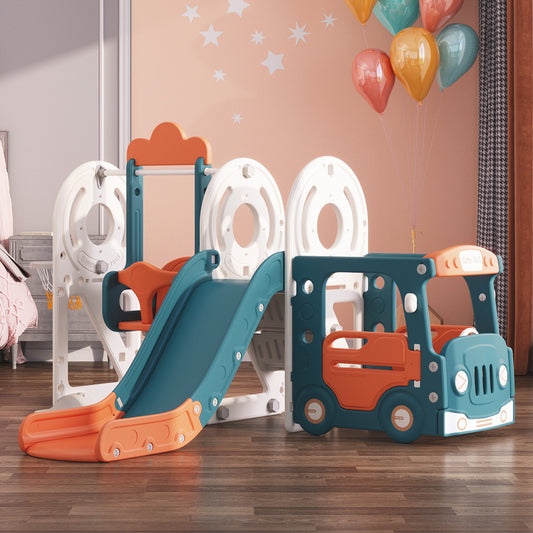 Blue Orange 3 in 1 Kids Toddler Swing and Slide Playset
