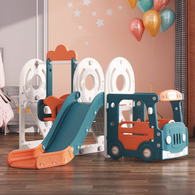 Blue Orange 3 in 1 Kids Toddler Swing and Slide Playset