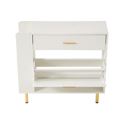 Modern White Shoe Storage Cabinet