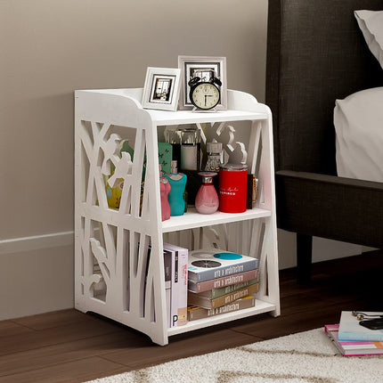 Modern Small White Bedside Table