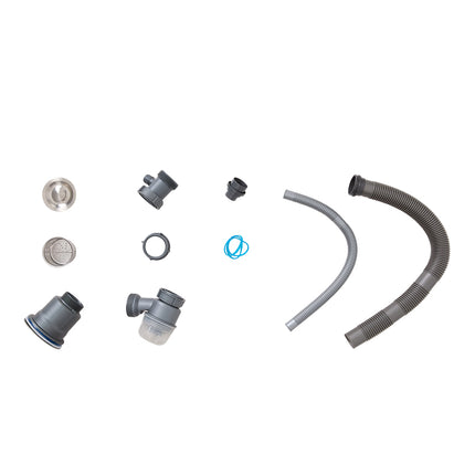 Single Bowl Kitchen Sink with Strainer Waste Kit