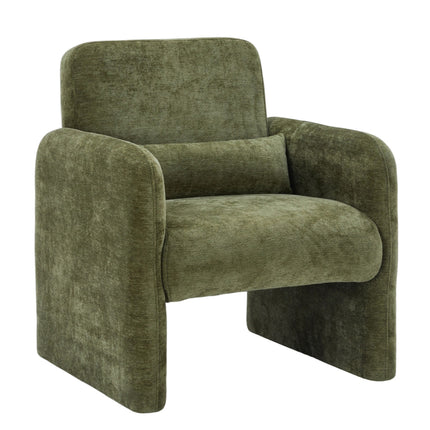Modern Accent Chair with Lumbar Pillow