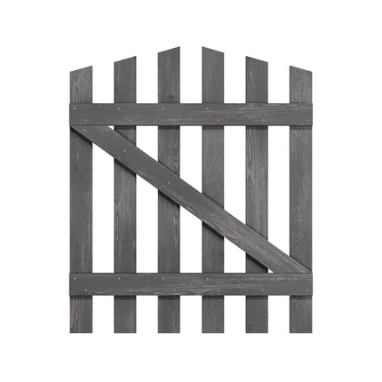76x90cm Outdoor Wooden Garden Gate Fence Door