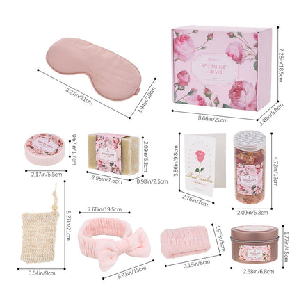 Rose-Scented Self-Care Spa Gift Set