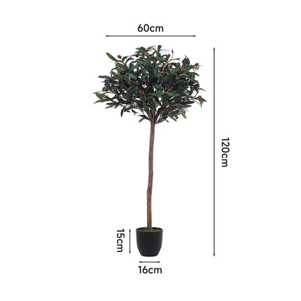 Artificial Olive Tree Decorative Plant in Planter