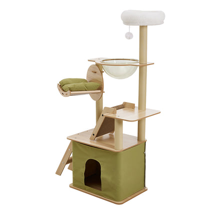 Luxurious Cat Tower Set with Scratching Board