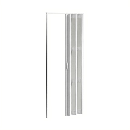 PVC Accordion-style Folding Door with Frosted Design