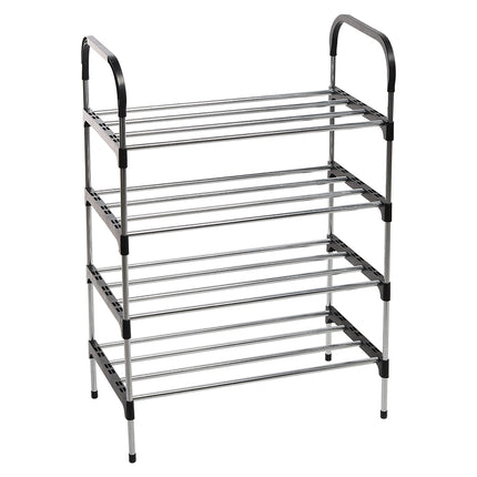 5-Tier/ 4-Tier Shoe Rack Organizer Stackable Space Saving Shoe Shelf