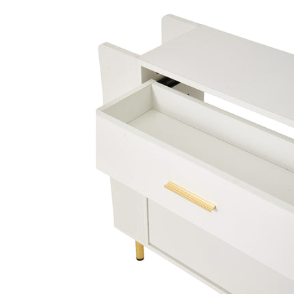 Modern White Shoe Storage Cabinet