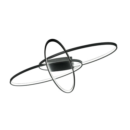 Minimalistic Unique Oval LED Semi-Flush Ceiling Light