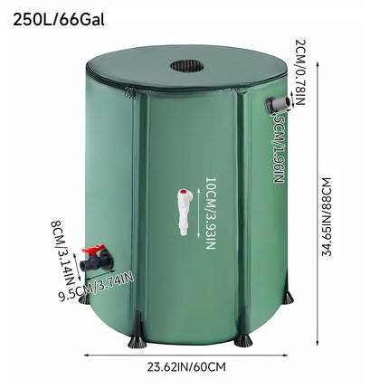 250L/ 380L Collapsible Rain Barrel with Filter