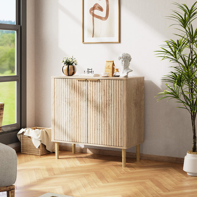 Modern Sideboard with Double Doors & Adjustable Interior