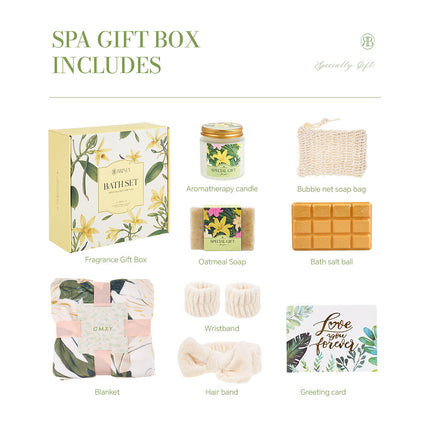 Sunflower-Scented Spa Bath Gift Set