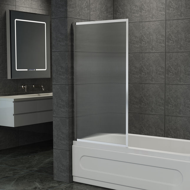 Fixed Framed Over Bath Shower Screen 80cm x 140cm