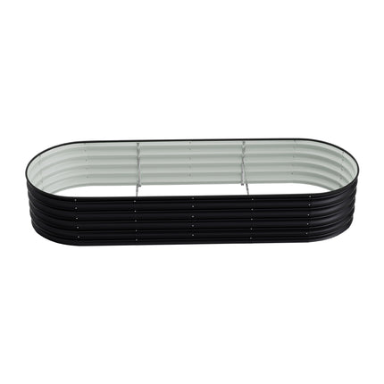 Oval-Shaped Galvanized Steel Raised Garden Bed