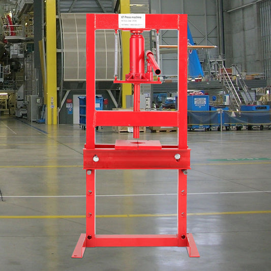 H Frame 5 Ton Hydraulic press Red