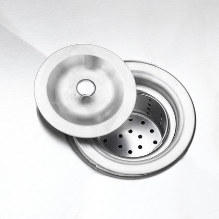 Freestanding Stainless Steel Commercial Sink with Shelf and Backsplash