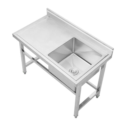 95cm Stainless Steel Commercial Kitchen Sink with Single/Double Bowl