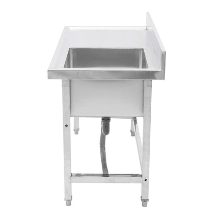 95cm Stainless Steel Commercial Kitchen Sink with Single/Double Bowl