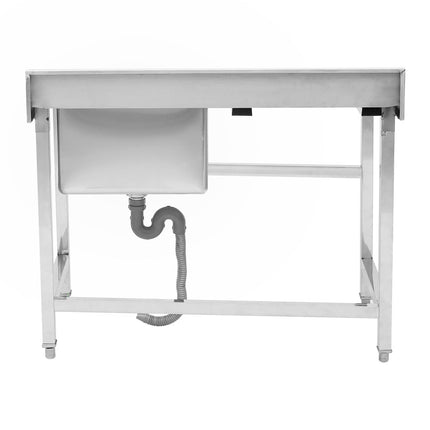 95cm Stainless Steel Commercial Kitchen Sink with Single/Double Bowl