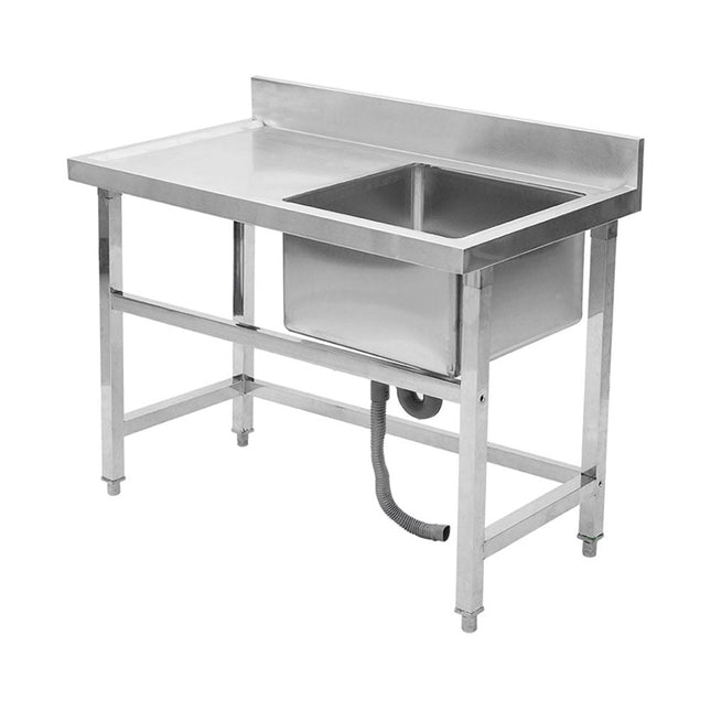 95cm Stainless Steel Commercial Kitchen Sink with Single/Double Bowl