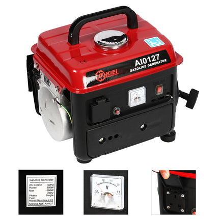 Portable Quiet Petrol Generator 4L Tank 2HP