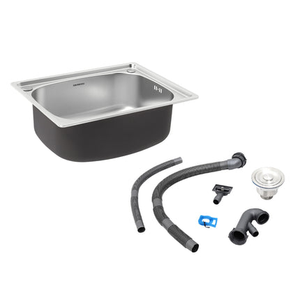 Modern Inset Stainless Steel Single Bowl Sink