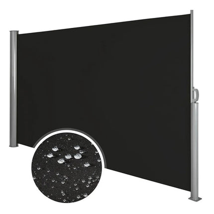 Grey 300x160cm Outdoor Retractable Privacy Side Awning