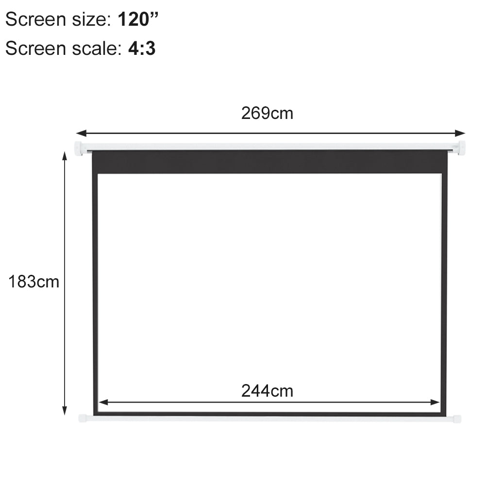 Wall Mount Electric Projector Screen for Home Theater Movie