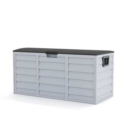 290L Waterproof Large Plastic Garden Storage Box with Wheels