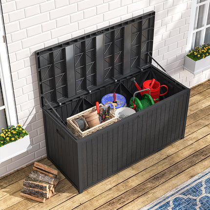 Black Waterproof Garden Storage Box