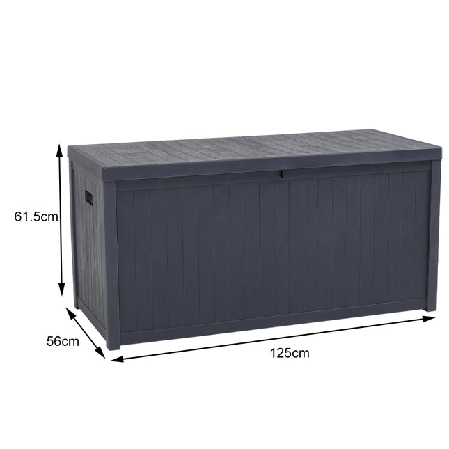 Garden Cushion Storage Box Waterproof Grey