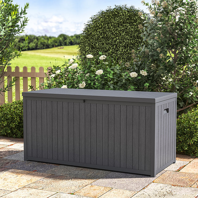 Garden Cushion Storage Box Waterproof Grey