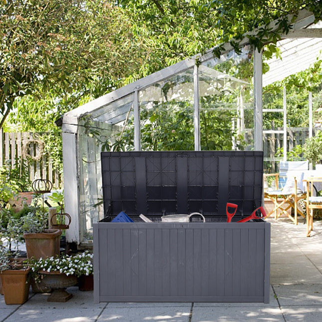 Garden Cushion Storage Box Waterproof Grey