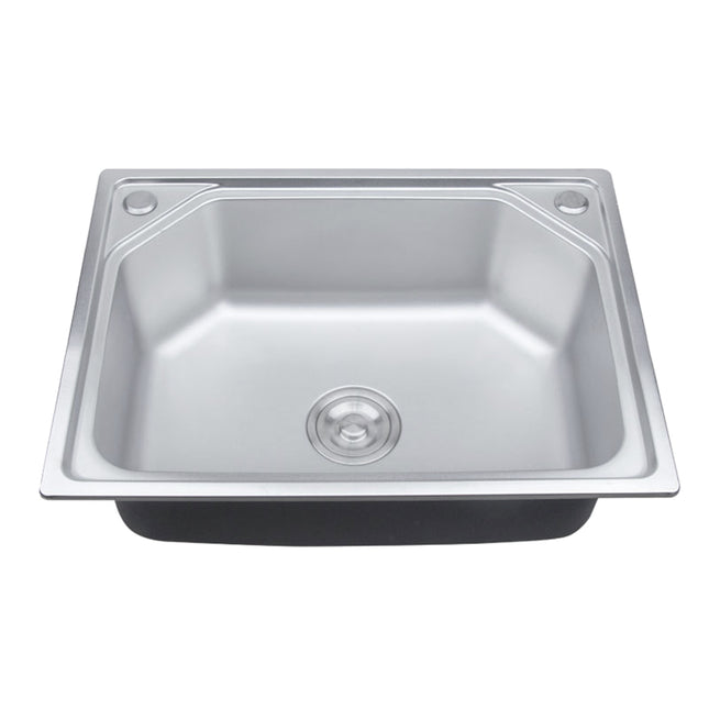 Stainless Steel Topmount Square Stainless Steel Inset Catering Single Kitchen Sink
