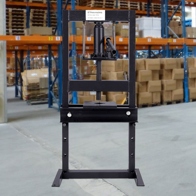 H Frame 6 Ton Hydraulic press Black