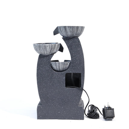 47 cm H Outdoor LED Lights Electric Powered Garden Statues Decor Fountain