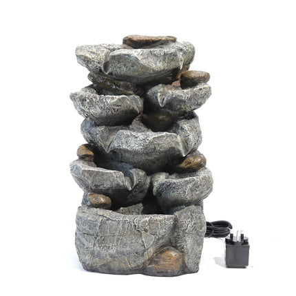 Natural Slate LED Electric Powered Fountain Waterfall 49cm