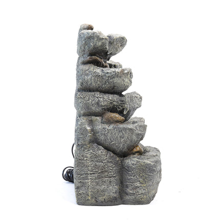 Natural Slate LED Electric Powered Fountain Waterfall 49cm