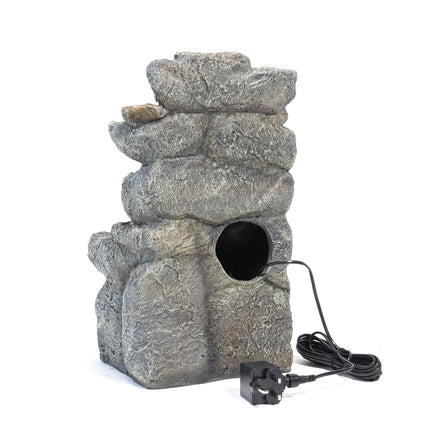 Natural Slate LED Electric Powered Fountain Waterfall 49cm